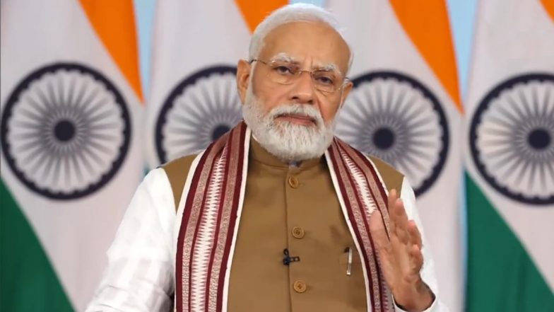 PM Narendra Modi Addresses Madhya Pradesh Employment Fair, Says There Were ‘Rampant Scams and Corruption Before 2014’ (Watch Video)