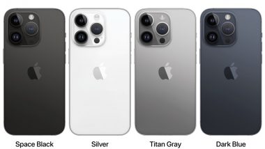 iPhone 15 Colour Details: Apple May Launch iPhone 15 Pro in Blue and Titan Gray Colours, Replacing Gold and Purple
