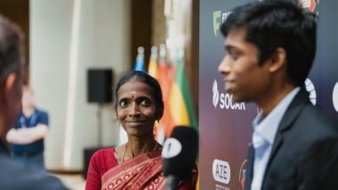 Chess Prodigy R Praggnanandhaa's Mother Cries With Pride After He Reaches Semi-Final Stage of the FIDE Chess World Cup, Heartwarming Pics Go Viral (View)