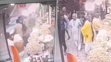 Vrindavan Building Collapse Video: Five Persons Dead After Portion of Building Collapses Near Banke Bihari Temple in UP Town