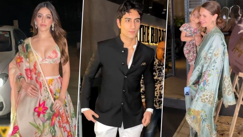 Aaliyah Kashyap-Shane Gregoire Engagement: Kalki Koechlin, Alaya F, Ibrahim Ali Khan & More Attend Anurag Kashyap’s Daughter’s Ceremony (Watch Videos)