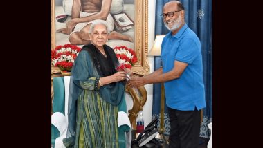 Rajinikanth Visits Rajbhavan To Meet Governor of Uttar Pradesh Anandiben Patel