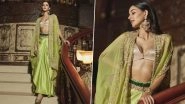Ananya Panday Spells Glam in Mesmerising Green Fusion Outfit (See Pics)