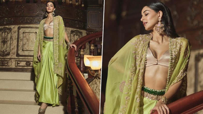 Ananya Panday Spells Glam in Mesmerising Green Fusion Outfit (See Pics)