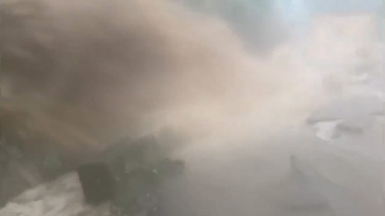 Himachal Pradesh: House Collapses in Sirmaur Following Cloudburst, Two Bodies Recovered Trapped Under Debris (Watch Video)