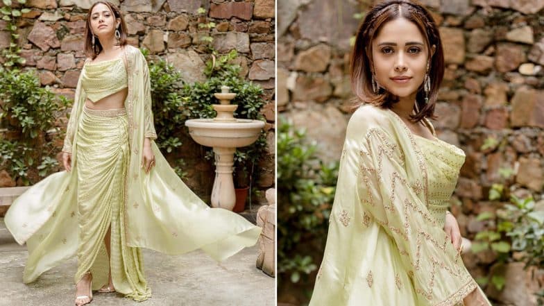 Nushrratt Bharuccha Stuns in Yellow Indo-Western Outfit For Akelli Promotions (See Pics)