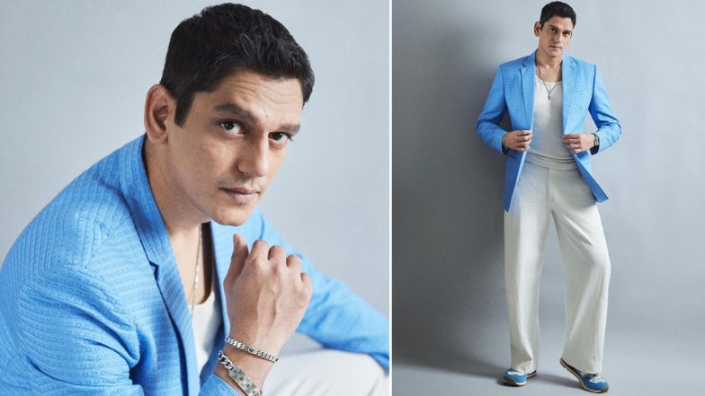 Vijay Varma looked handsome in a pink suit and trousers Media