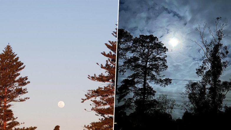 Super Blue Moon in August 2023 Pics: Twitterati Share Mesmerising Visuals of the Rare Supermoon From Around the Globe