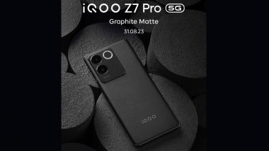 iQOO Z7 Pro 5G Graphite Matte Variant Teased, Launch Expected on August 31