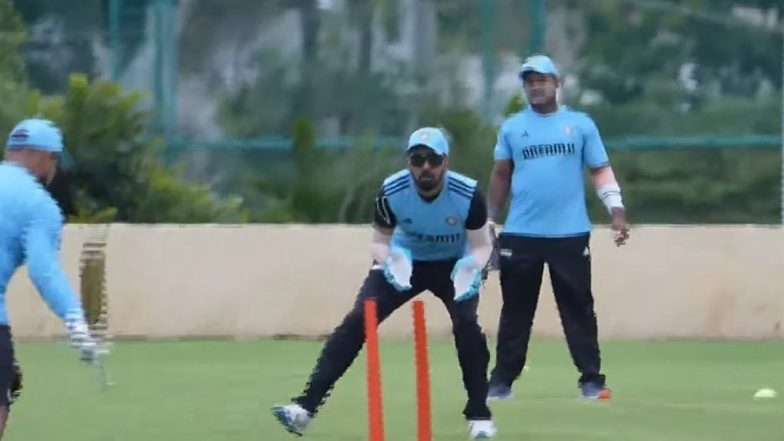 KL Rahul Spotted Doing Wicketkeeping Practice in Indian Cricket Team’s Asia Cup 2023 Training Camp in Bengaluru