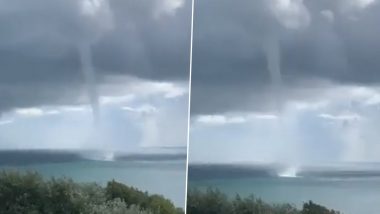 Waterspout Spotted in UK Video: Massive ‘Tornado’ Stuns Caught on Camera Off Isle of Wight