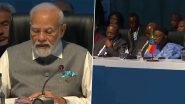 BRICS Summit 2023: PM Narendra Modi Addresses BRICS-Africa Outreach and BRICS Plus Dialogue, Says &lsquo;Around 4,400 Indian Peacekeepers Including Women Deployed in Africa to Restore Peace&rsquo; (Watch Video)