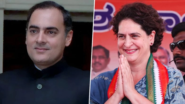 Rajiv Gandhi Birth Anniversary 2023: Priyanka Gandhi Pays Tribute to Her Father and Former Prime Minister on His 79th Birth Anniversary