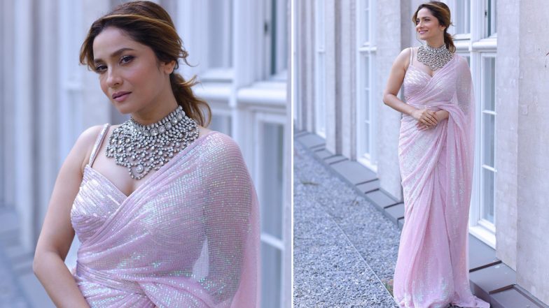 Ankita Lokhande Looks Dreamy in a Pink Sequin Saree, Pavitra Rishta Actress Shares Pics of Latest Look on Insta