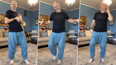Dancing Dad Ricky Pond Shakes a Leg On 'What Jhumka' Song, Does Hook Steps in the Viral Video (Watch)