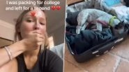 Pet Dog Sleeps in Owner's Suitcase as She Packs For College, Heartwarming Video Goes Viral