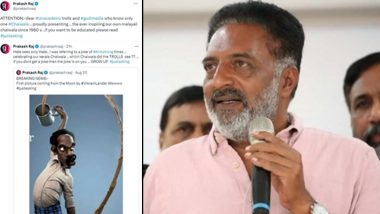 Prakash Raj in Legal Trouble; Hindu Organisations File Police Complaint Against Actor for 'Objectionable' Chandrayaan 3 Post