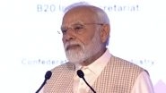 B20 Summit India 2023: PM Narendra Modi Pitches for International Consumer Care Day for Strengthening Trust Between Businesses and Consumers (Watch Video)