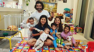 Debina Bonnerjee and Gurmeet Choudhary Visit Old Pal Dimpy Ganguly's Home in Dubai With Kids (View Pics)