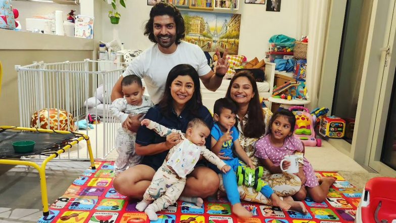 Debina Bonnerjee and Gurmeet Choudhary Visit Old Pal Dimpy Ganguly's Home in Dubai With Kids (View Pics)