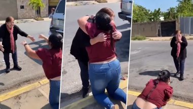 Mother-Daughter Duo Meet After Four Years, Video of the Emotional Reunion Goes Viral (Watch)