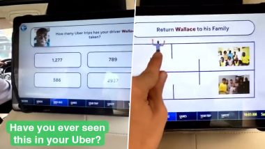 Uber Driver Has a Game In His Car to Keep Passengers Entertained, Watch Viral Video