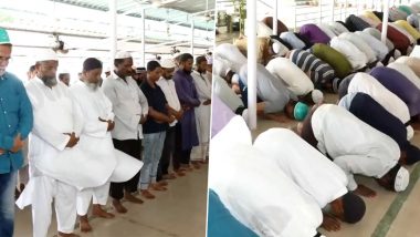 Chandrayaan 3 Mission: People Offer Special Prayers at Mosque in Bhubaneswar for Successful Lunar Landing of ISRO’s Spacecraft (Watch Video)