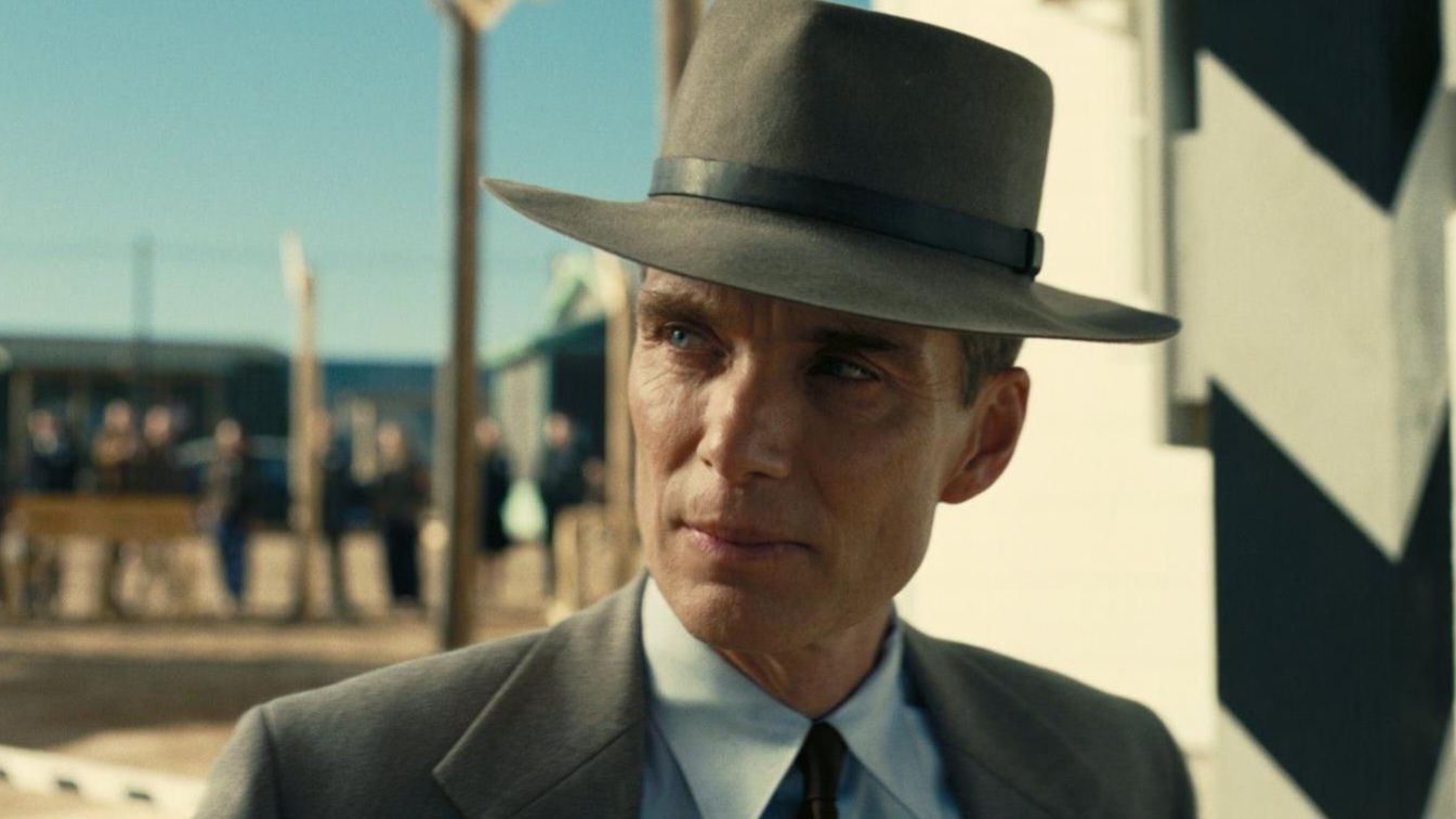 messi as oppenheimer wearing a hat in a christopher nolan movie