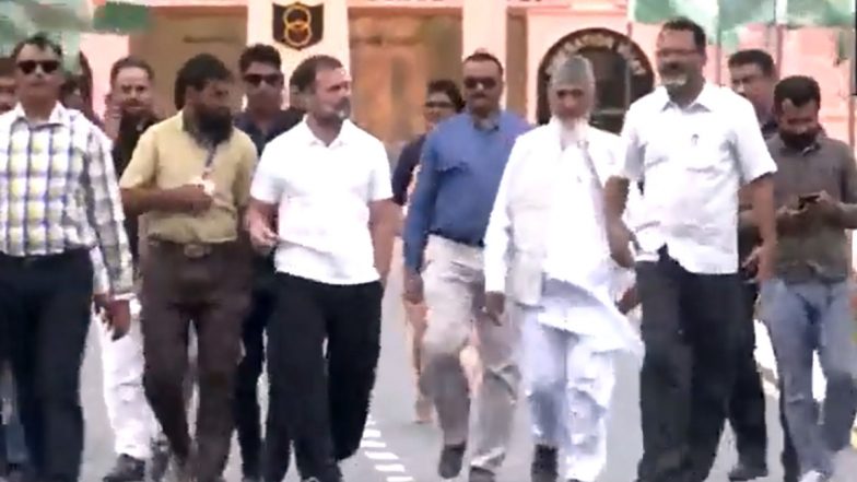 Rahul Gandhi Pays Tribute to Fallen Soldiers at Kargil War Memorial in Ladakh (Watch Video)