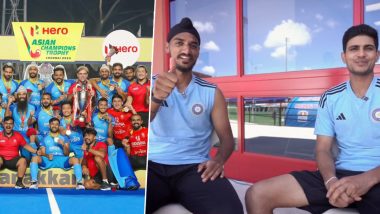Arshdeep Singh, Shubman Gill Congratulate Indian Hockey Team on Asian Champions Trophy 2023 Victory, BCCI Shares Video