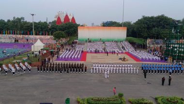 Independence Day 2023 Celebrations in Delhi: Full Dress Rehearsals for I-Day Celebrations Underway at Red Fort (Watch Video)