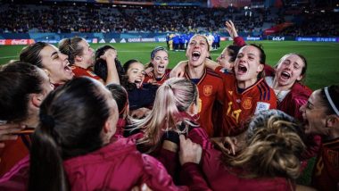 Spain Wins FIFA Women's World Cup 2023: The Moment Spain Defeated England to Clinch World Cup, Watch La Roja Celebrate After Maiden Title Triumph