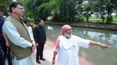 Uttarakhand CM Pushkar Singh Dhami Reviews Conservation Work of Nature Park in Dehradun (See Pics)