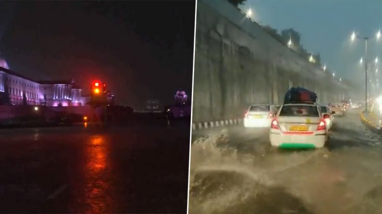 Delhi Rains Today Videos: National Capital Wakes Up To Rainfall Lashing Several Parts of City, IMD Predicts More Showers