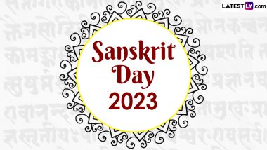 Sanskrit Diwas 2023 Greetings: Celebrate World Sanskrit Day by Sharing These HD Images and Wallpapers With Your Loved Ones