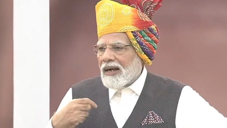 'Modi Ki Guarantee Hai': On Independence Day 2023, PM Narendra Modi Says India Will Be Among World's Top Three Economies in Next Five Years (Watch Video)