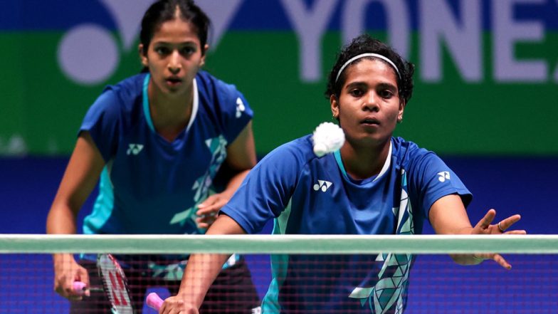 BWF World Championships 2023: Indian Women&rsquo;s Doubles Pair Gayatri Gopichand-Treesa Jolly Beat Chinese Taipei Duo of Chang Ching Hui and Yang Ching Tun to Reach Pre-Quarterfinals
