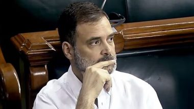 Rahul Gandhi Flying Kiss Row: Smriti Irani Slams Congress Leader Over Flying Kiss in Lok Sabha, Women MPs Lodge Complaint With Speaker Om Birla (Watch Videos)