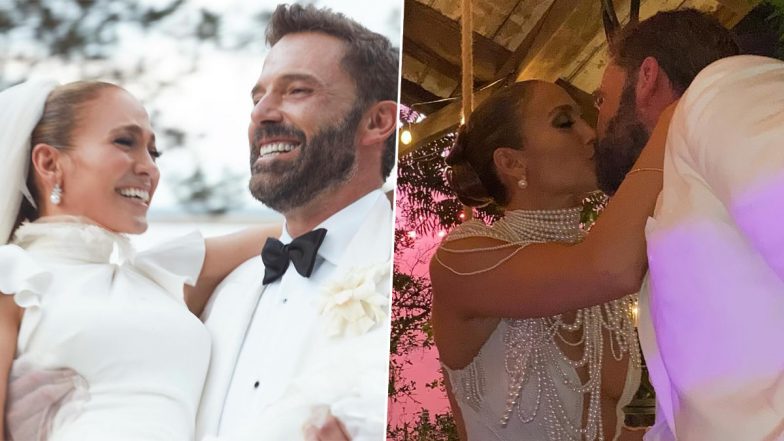 Jennifer Lopez and Ben Affleck Celebrate Their First Wedding Anniversary With Throwback Photos