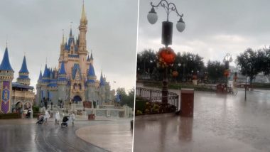 Disney World’s Magic Kingdom Hit by Heavy Rains, Video of Visitors Wandering Amid Downpour Goes Viral