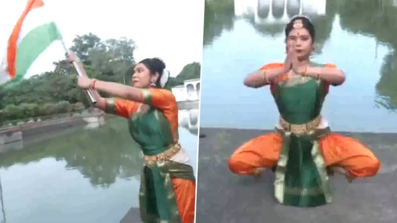 Chandrayaan 3 Moon Landing: Dancer Pooja Hirwade Performs Bharatnatyam on Chandrayaan Anthem ‘Namo Namo Bharatambe’ as ISRO Set to Land Its Spacecraft on Lunar Surface Today (Watch Video)