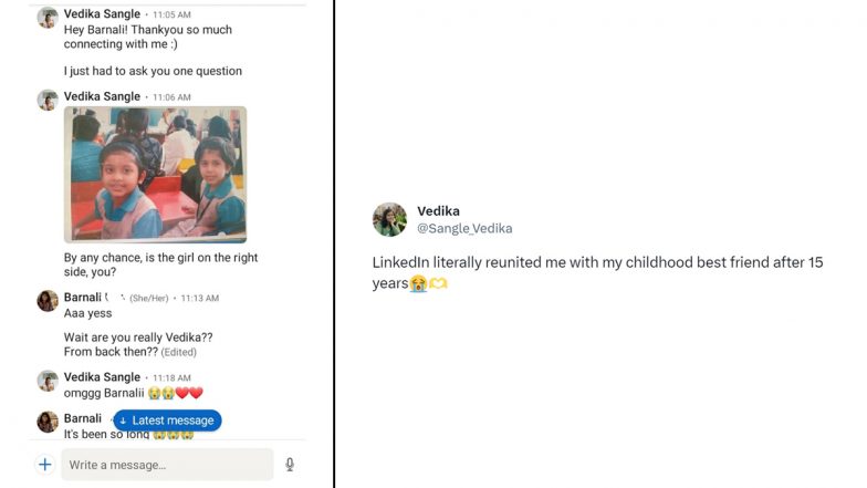 Woman Reconnects With Long-Lost Friend Through Social Media, Shares Wholesome Incident on Twitter