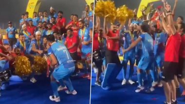 Indian Hockey Team Celebrate After Winning Asian Champions Trophy 2023 (Watch Video)
