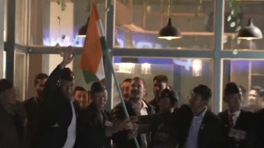 Rahul Gandhi in Ladakh: Congress MP Meets Army Veterans Amid Chants of ‘Bharat Mata Ki Jai’ at Leh Main Market (Watch Video)