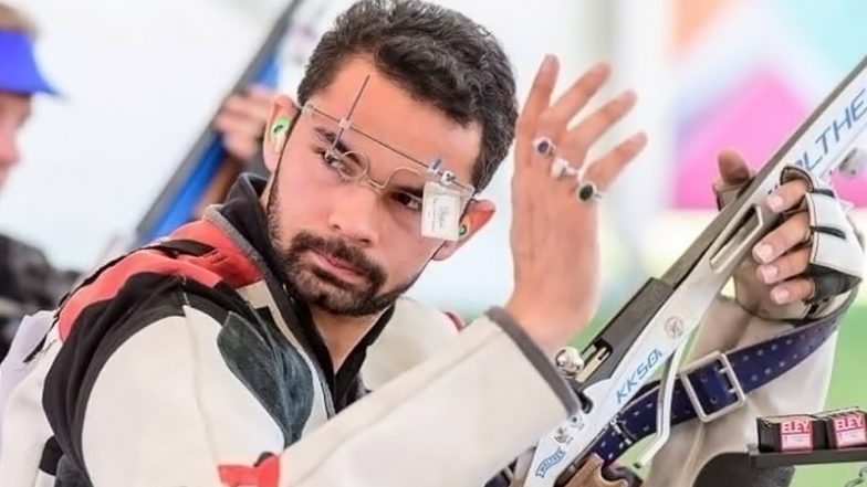 Akhil Sheoran Wins Bronze Medal at ISSF Shooting World Championship 2023, Secures Paris Olympics 2024 Quota in Men’s 50m Rifle 3P Event