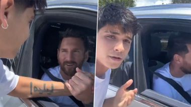 Fan Asks Lionel Messi for a Kiss, Inter Miami Star Obliges; Video Goes Viral