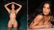 Kim Kardashian is Too Hot to Handle in Dazzling Golden Bikini Set (See Pics)
