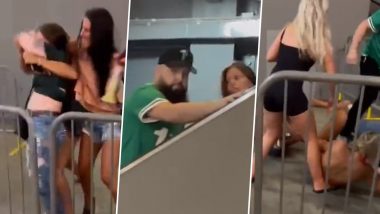 Kalesh at US Concert Video: Ugly Fight Breaks Out Between Man and Women Before Singer Luke Combs' Performance at Philadelphia Stadium