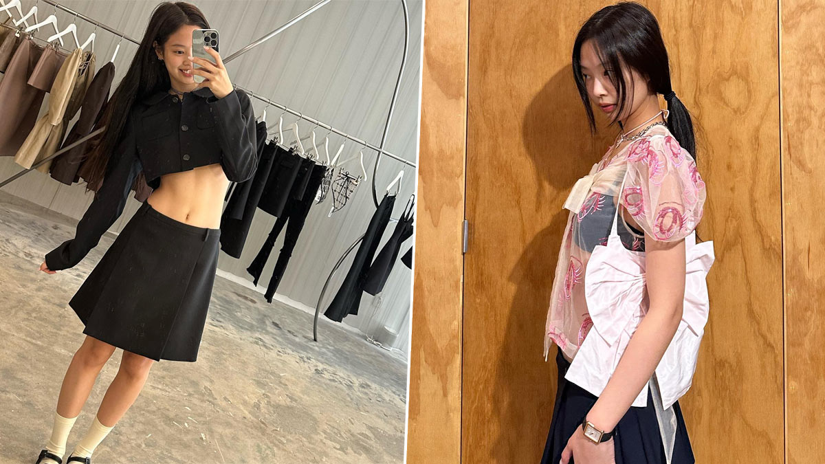 BLACKPINK's Jennie Looks Fab in Black Collared Crop-Top and Sheer Outfit,  K-Pop Idol Shares Stylish Pics On Insta