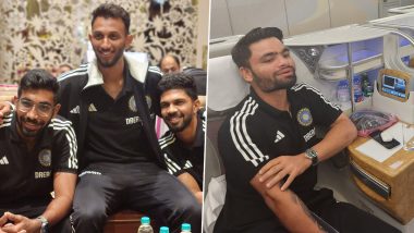 BCCI Shares Photos of Jasprit Bumrah, Rinku Singh and Other Indian Cricketers As They Fly Off to Ireland for 3-Match T20 Series